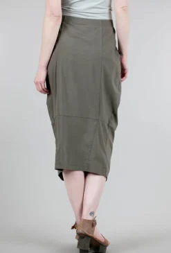 Fashion Evie Lou Sig Stretch Column Skirt, Olive
