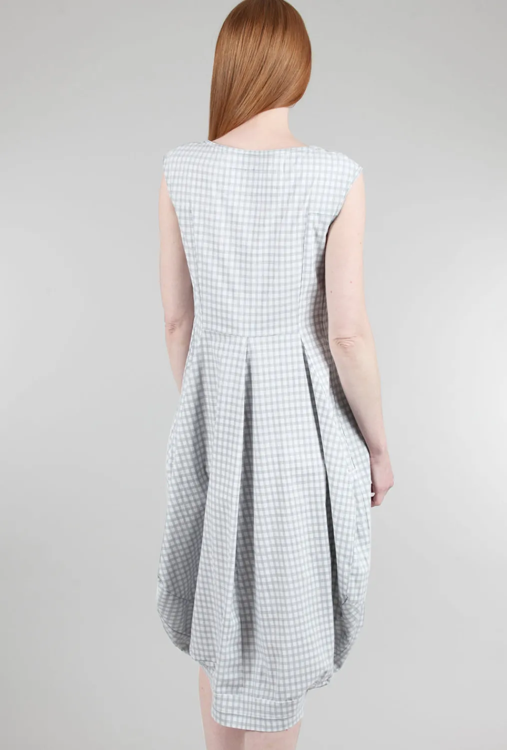 Best Sale Evie Lou Sig Stretch Lantern Dress, Water Check