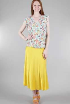 Cheap Evie Lou Sightseeing Skirt, Acid Yellow