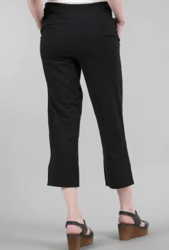 Flash Sale Evie Lou Signature Deep-Hem Pant, Black