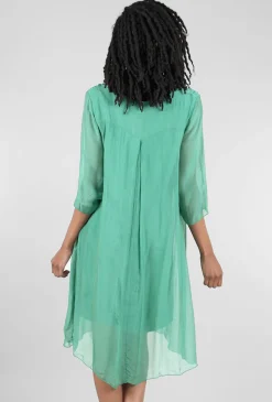 Store Evie Lou Silky Claudia Dress, Green