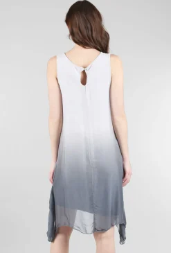 Clearance Evie Lou Silky Swing Tank Dress, Anthracite