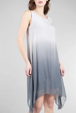 Clearance Evie Lou Silky Swing Tank Dress, Anthracite