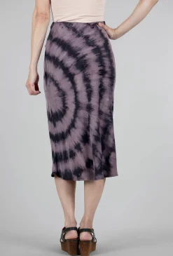 Sale Evie Lou Silky Twist-Dye Skirt, Iced Grape