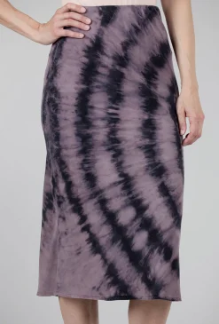 Sale Evie Lou Silky Twist-Dye Skirt, Iced Grape