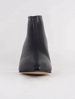 Cheap Evie Lou Sleek Angle Heel Bootie, Black Plaid