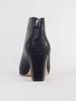 Cheap Evie Lou Sleek Angle Heel Bootie, Black Plaid