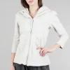 Sale Evie Lou 3/4-Sleeve Cloak Hoodie, Oyster