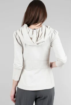 Sale Evie Lou 3/4-Sleeve Cloak Hoodie, Oyster