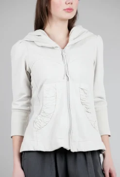 Sale Evie Lou 3/4-Sleeve Cloak Hoodie, Oyster