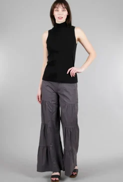Flash Sale Evie Lou Sleeveless Mockneck, Black