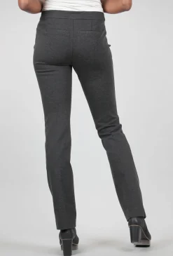 Sale Evie Lou Slim Ponte Trouser, Charcoal