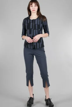 Cheap Evie Lou Slit Crop Pant, Azure