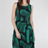 Store Evie Lou Smash Pocket Tank Dress, Green Tucson