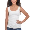 Store Evie Lou Smooth Tank, Cream