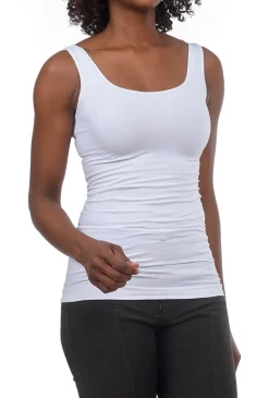 New Evie Lou Smooth Tank, White