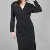 Discount Evie Lou Soft Rock Dress, Dark Olive
