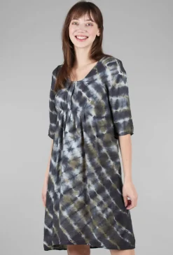 Online Evie Lou Spiral Print Parachute Dress, Forest Mix