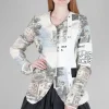 Store Evie Lou Splendid Landscape Jacket, Cream Multi