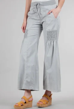 Best Evie Lou Sprightly Wide Leg Pant, Cotton Gray