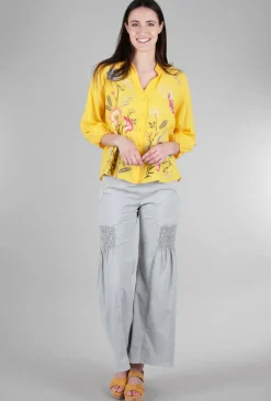 Best Evie Lou Sprightly Wide Leg Pant, Cotton Gray