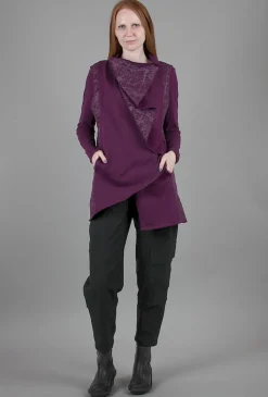 Best Sale Evie Lou Substantial Crossover Vest, Aubergine