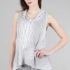 New Evie Lou Summer Breeze Cowl Top, Gull