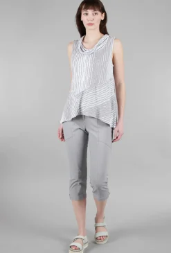 New Evie Lou Summer Breeze Cowl Top, Gull