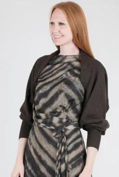 Flash Sale Evie Lou Sweater Bolero, Umber