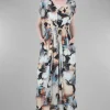 Best Evie Lou Swirl Beach Dress, Peach Multi