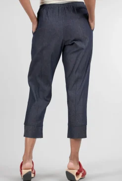 Hot Evie Lou Tapered Denim Pant, Blue