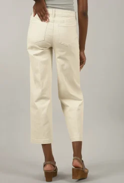 Cheap Evie Lou Teresa Wide Ankle Denim, Eggshell