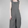 Clearance Evie Lou Texture Cotton Overalls, Black Check