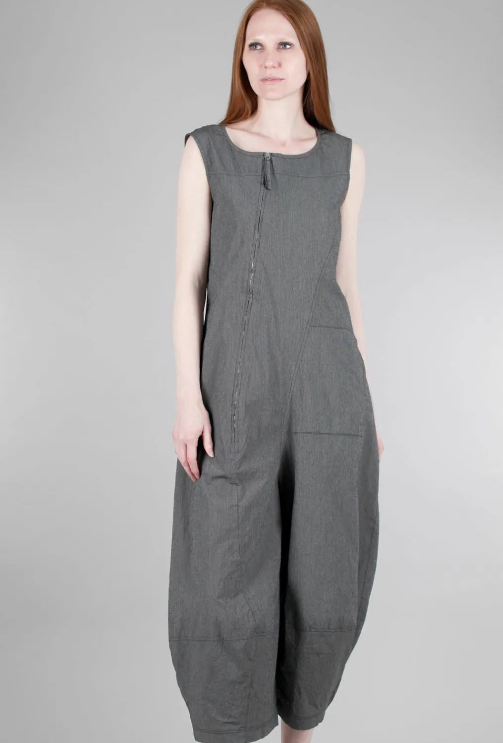 Clearance Evie Lou Texture Cotton Overalls, Black Check