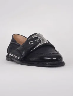 Store Evie Lou Thaine Buckle Slide, Nero Black
