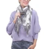Best Sale Evie Lou Tie Dye Tissue Scarf, Slate