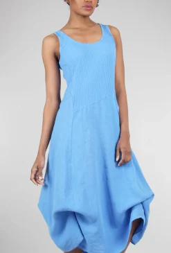 Hot Evie Lou Tie Surprise Dress, Cornflower Blue