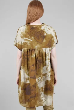Fashion Evie Lou Tie-Dye Boxy Dress, Cumin
