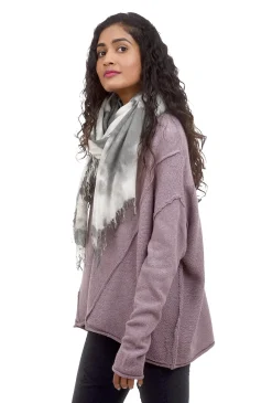 Fashion Evie Lou Tie-Dye Tissue Scarf, Forest