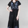 Outlet Evie Lou Tiered Knit Dress, Black