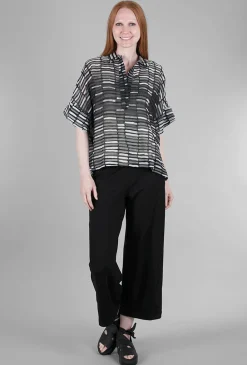 New Evie Lou Tonal Cells Top, Charcoal