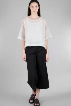 Discount Evie Lou Tonal Stitch Blouse, Ecru