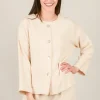 Discount Evie Lou Tonal Texture Jacket, Blush