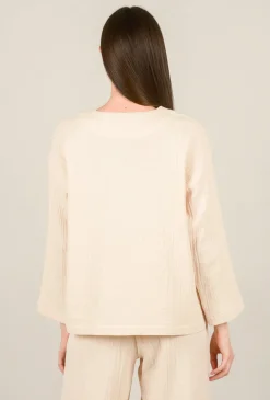 Discount Evie Lou Tonal Texture Jacket, Blush