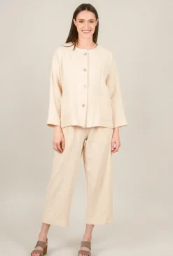 Discount Evie Lou Tonal Texture Jacket, Blush