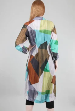 Store Evie Lou Transparency Print Dress, Lavender Multi