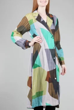 Store Evie Lou Transparency Print Dress, Lavender Multi