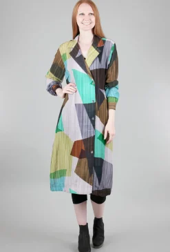 Store Evie Lou Transparency Print Dress, Lavender Multi