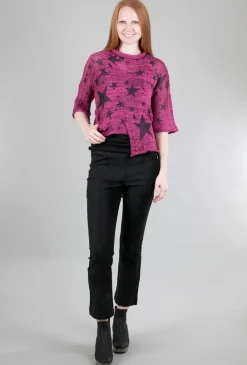 Outlet Evie Lou Tulum Pant, Black Ponte
