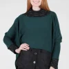 Store Evie Lou Two-Way Sweater, Teal